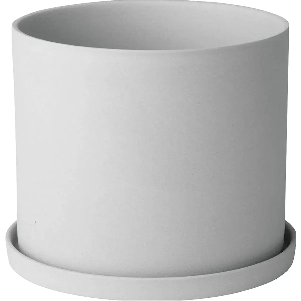 blomus NONA Übertopf, elegantes Design, unglasiertes Porzellan, ideal für Kräuter