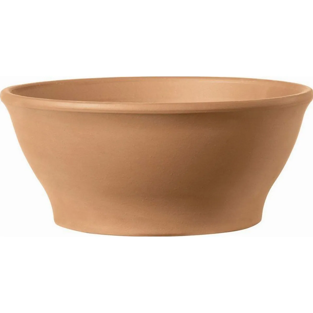Deroma Liscia Pflanzschale, stilvolles Design, hochwertige Terracotta — Ø 27 cm
